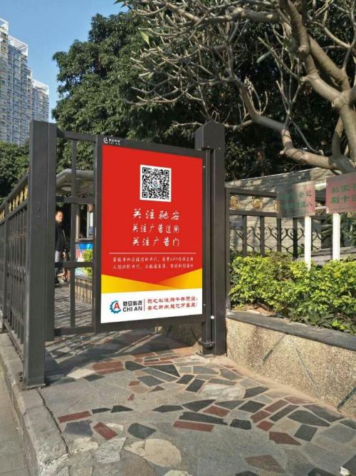 河北人行通道喷塑广告单门